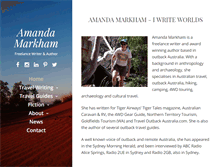 Tablet Screenshot of amandamarkham.com